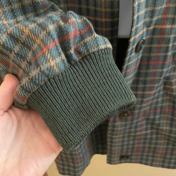 Vintage Avoca Collection Ireland Made Handwoven Lined Wool Plaid Jacket Medium - Picture 9 of 12